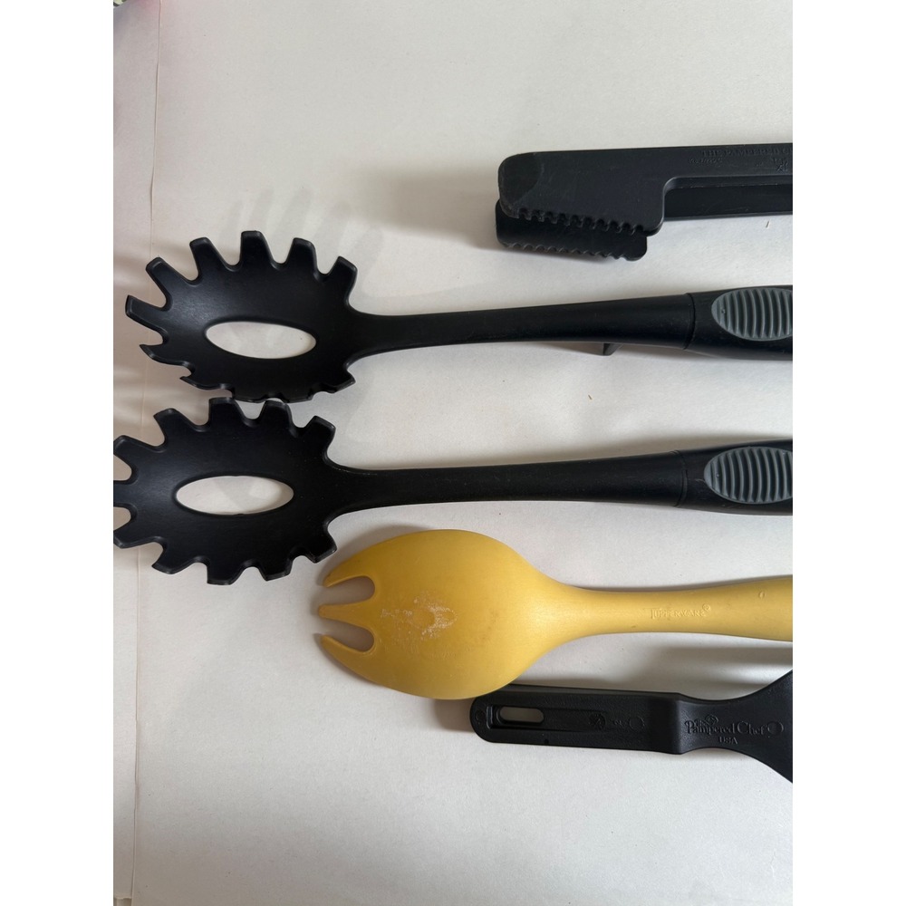 Pampered Chef Tupperware Rubbermaid Kitchen Utensil Lot 5pc Black Yellow Mixed - Picture 4 of 7